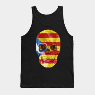 Catalan Flag  Catalonia Catalan Flag Skull - Gift for Catalan From Catolonia Tank Top